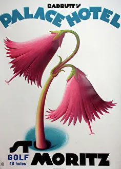 Poster, Palace Hotel, St Moritz, Switzerland