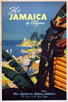 Images Dated 20th December 2017: Poster, Pan American World Airways to Jamaica