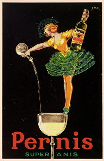 Drink Gallery: poster for Pernis, Super Anis (a beverage made, and tasting, of aniseed) Date: 1923