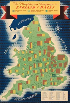 Images Dated 19th June 2018: Poster, The Ploughing-Up Campaign in England and Wales