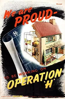 Images Dated 22nd December 2017: Poster, We are proud to be working on Operation H