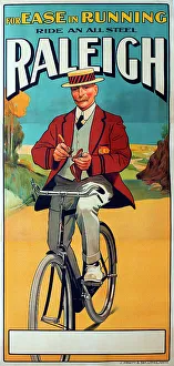 Cyclist Prints: Poster, Raleigh bicycles