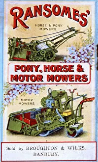 Images Dated 28th January 2019: Poster, Ransomes Lawnmowers