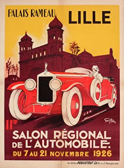 Palais Collection: Poster, Regional Car Show, Palais Rameau, Lille, France