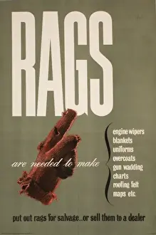 Wipers Prints: Poster requesting Rags for salvage