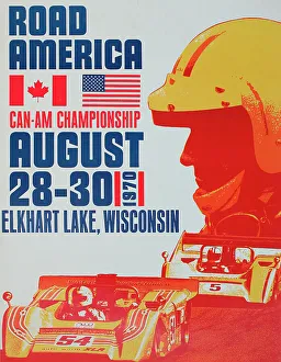 Poster, Road America Can-Am Championship, 28-30 August 1970, Elkhart Lake, Wisconsin. Date: 1970