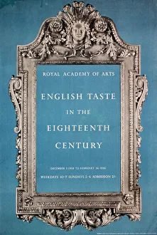 Poster, Royal Academy, English Taste in the 18th Century