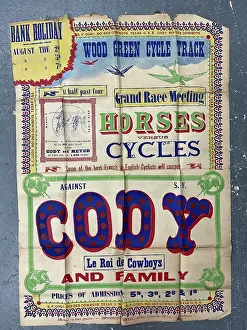 Versus Prints: Poster, Samuel Cody and Family, Wood Green Cycle Track