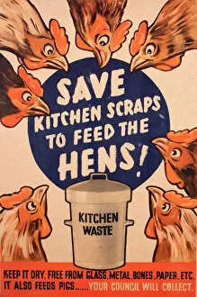 Council Gallery: Poster: Save kitchen scraps to feed the hens