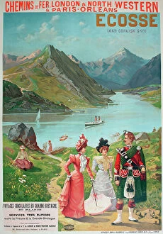 Sporran Collection: Poster, Scotland, Loch Coruisk, Skye, for travellers from France