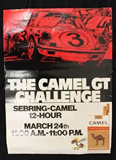 Endurance Prints: Poster, Sebring 12 hour race, 24 March 1972 Camel GT