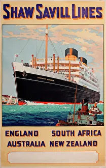 Poster, Shaw Savill Lines