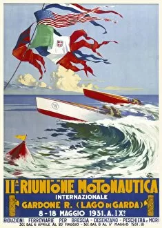 Speed Collection: Poster for Speedboat Race - Lake Garda