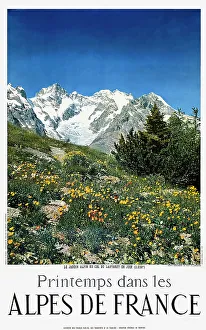 Poster, Spring in the French Alps