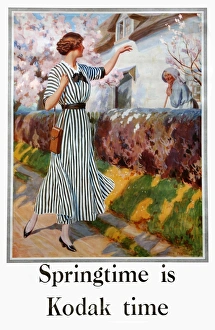 Images Dated 8th March 2017: Poster, Springtime is Kodak Time