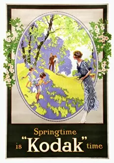 Images Dated 8th March 2017: Poster, Springtime is Kodak Time