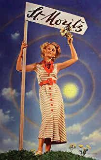 Poster, St Moritz, Switzerland