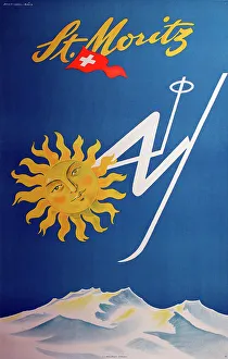 Poster, St Moritz, Switzerland