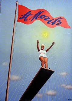 Poster, St Moritz, Switzerland