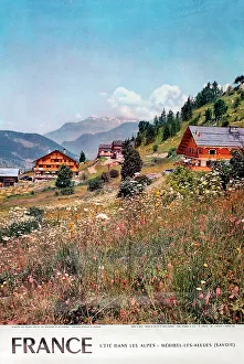 Poster, Summer in the French Alps