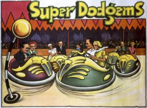 Beacon Collection: Poster, Super Dodgems at the Fairground