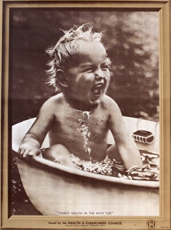 Images Dated 27th June 2011: Poster, Theres Health in the Bath Tub