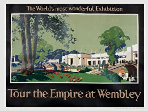 Images Dated 28th April 2021: Poster, Tour the Empire at Wembley - the Worlds most wonderful Exhibition