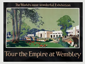 Wembley Gallery: Poster, Tour the Empire at Wembley - the Worlds most wonderful Exhibition