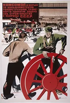 Bolshevik Prints: Poster; Transport