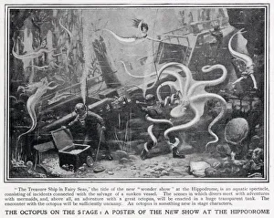 Aquatic Gallery: Poster for The Treasure Ship in Fairy Seas London Hippodrome