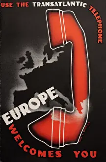 Phones Prints: Poster, Use the Transatlantic Telephone