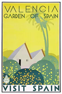 Images Dated 21st December 2010: Poster for Valencia, Garden of Spain