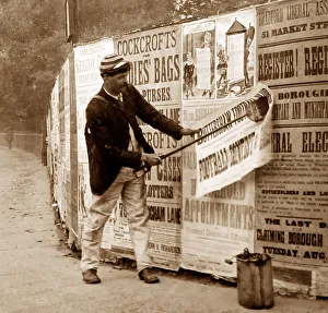 A Bill Poster, Victorian period