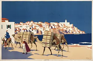 Oranges Prints: Poster with a view of Jaffa