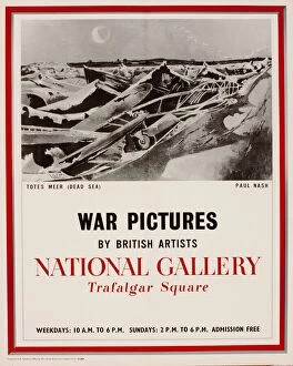 Images Dated 4th March 2019: Poster, War Pictures by British Artists, National Gallery