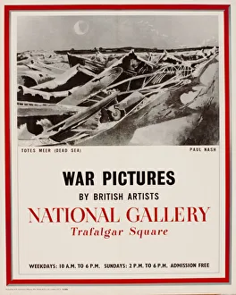 Images Dated 4th March 2019: Poster, War Pictures by British Artists, National Gallery