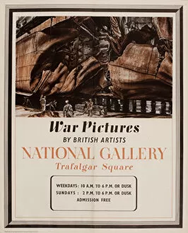 Images Dated 4th March 2019: Poster, War Pictures by British Artists, National Gallery