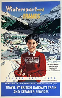 Poster, Wintersport with Frames Tours