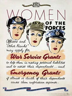 Poster, Women of the Forces, WW2