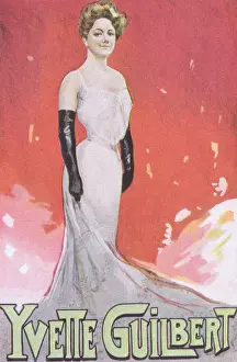 Poster for Yvette Guilbert for the Wintergarten Theatre, Berlin Date: circa 1905