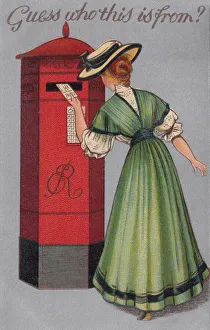Images Dated 25th October 2019: Posting a letter