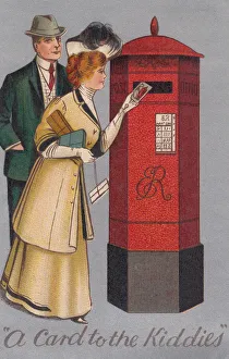Images Dated 24th October 2019: Posting a letter