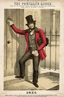 1860 Prints: Postman Knocks on Door