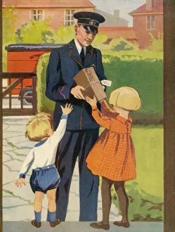 Images Dated 7th February 2008: Postman with Parcel