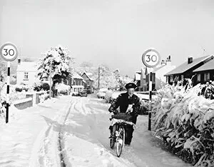 Winter Scenes Gallery: Postman in the Snow