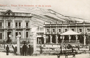 Images Dated 10th February 2012: Potosi - Parque 10 Noviembre - Snowy day