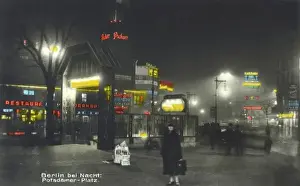 Metro Prints: Potsdamer Platz, Berlin - at night