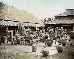 Potters Prints: Potters at work, Japan