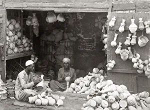 Pottery store, Egypt, c. 1880 s
