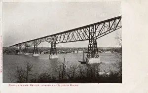 Hudson Prints: Poughkeepsie Bridge, Dutchess County, NY State, USA